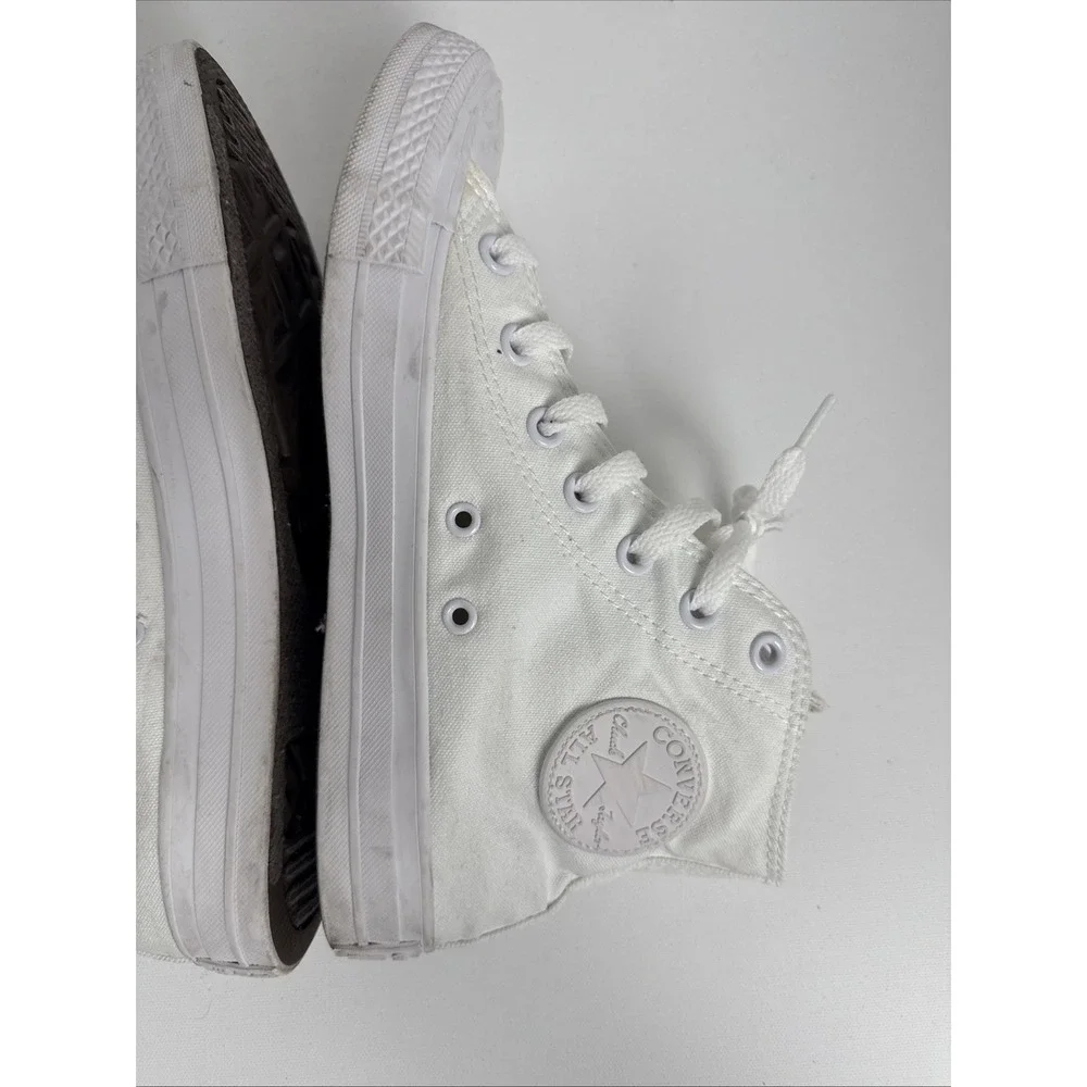 CONVERSE Chuck Taylor ALL STAR HIGH TOP MONOCHROME WHITE UNISEX (1U646F) M6/W8 - Picture 11 of 15